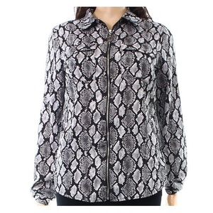 Women's Michael Kors Printed Long Sleeve Blouse